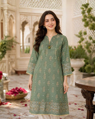 Sage Green Premium Lawn Two-Piece Suit | A3326105A
