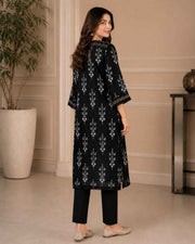 Black & White Premium Lawn One-Piece Suit | A1126116V