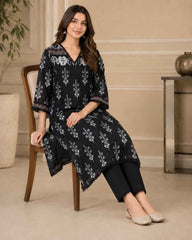 Black & White Premium Lawn Two-Piece Suit | A1126116V