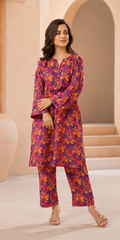 Vibrant Floral Lawn Suit | Premium 2-Piece Unstitched Summer Collection