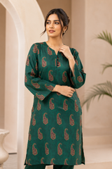 Emerald Paisley Lawn Suit | Premium 2-Piece Unstitched Summer Collection