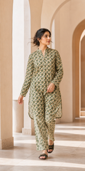 Beige Floral Lawn Suit | Premium 2-Piece Unstitched Summer Collection