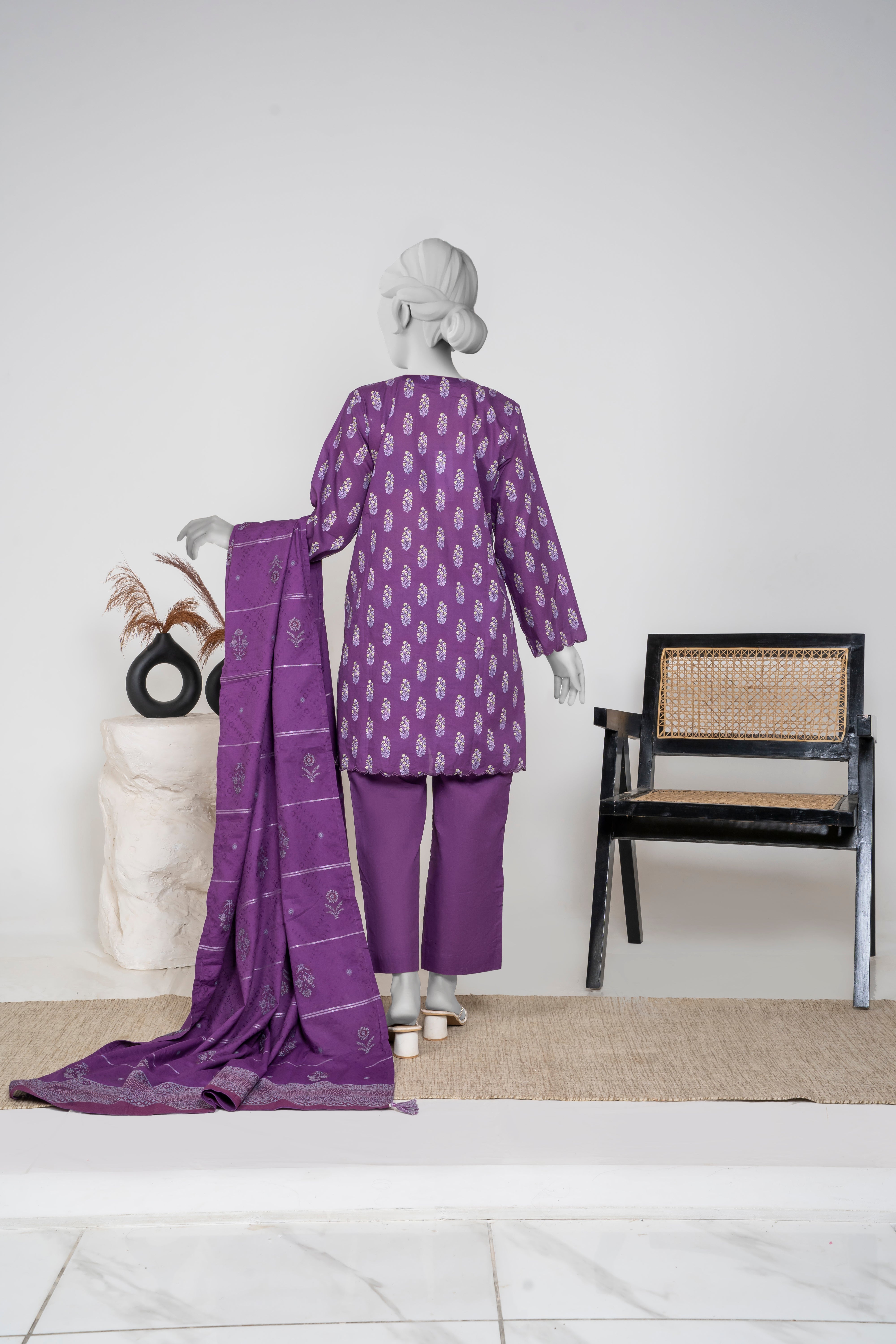 Jacquard 3-Piece (Purple)