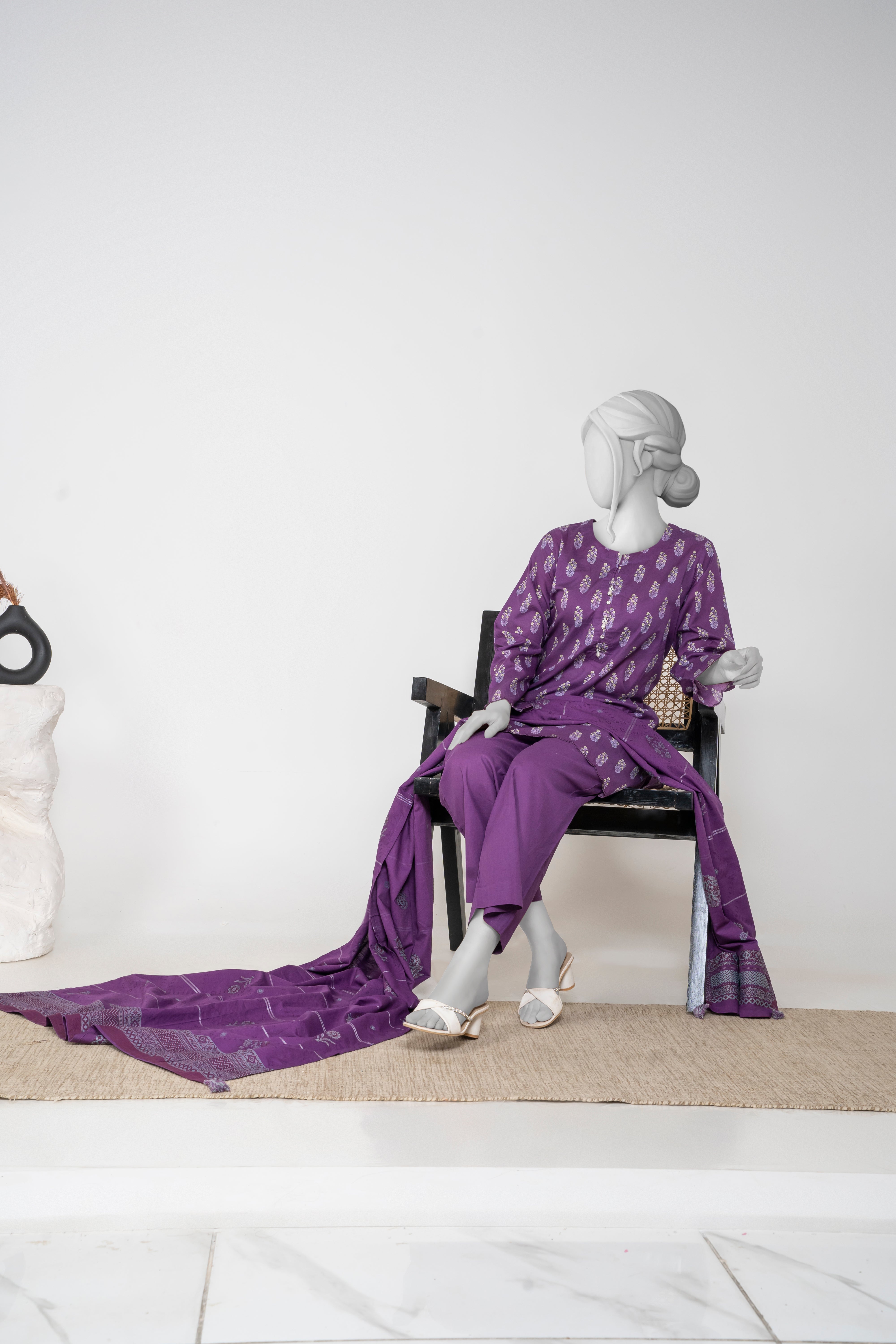 Jacquard 3-Piece (Purple)