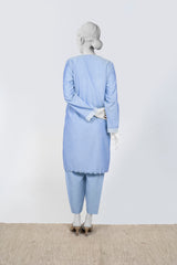 Solid Embroidered | 2-Piece RTW | Sky Blue