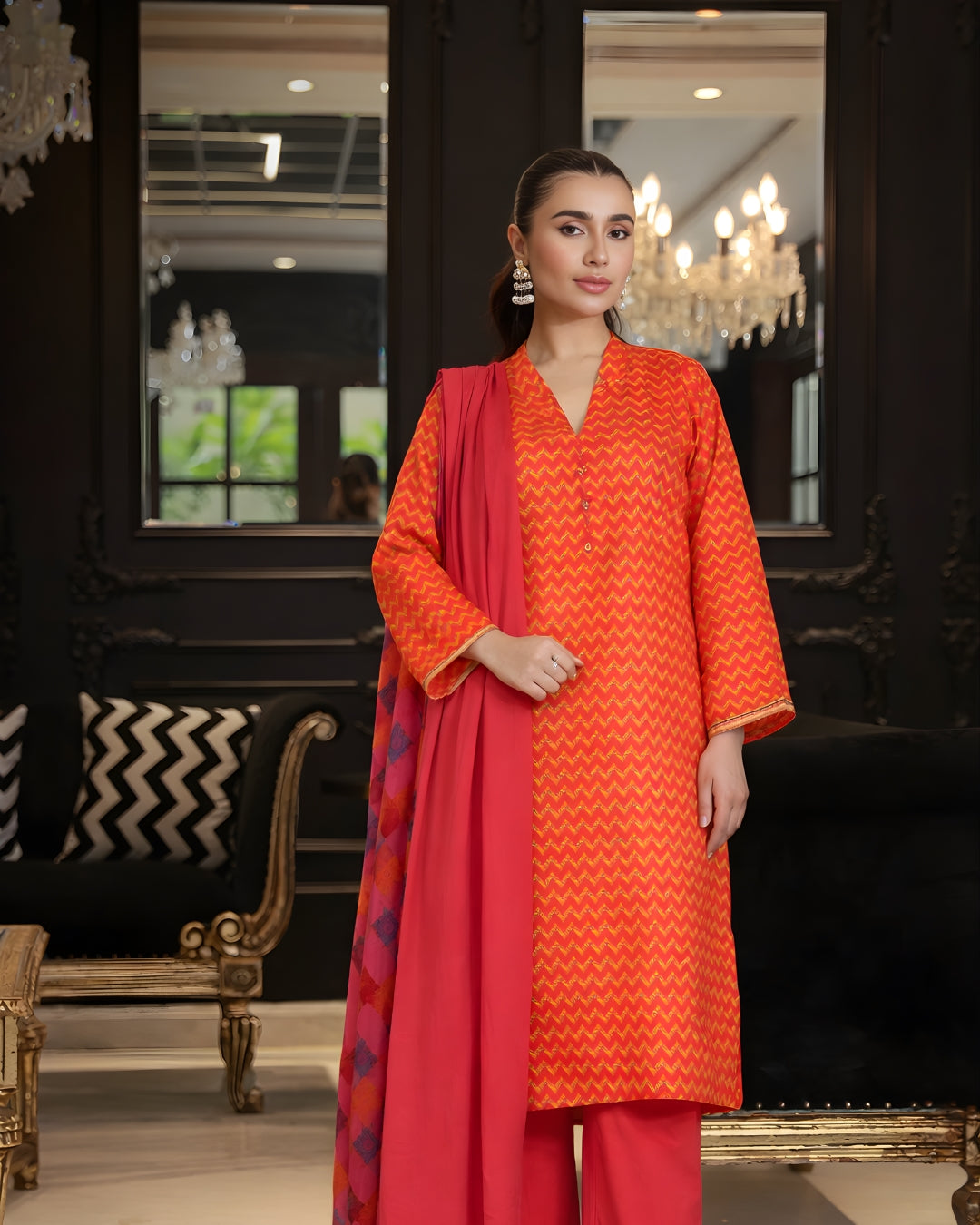 Gulnaar Wave | Jacquard 3-Piece