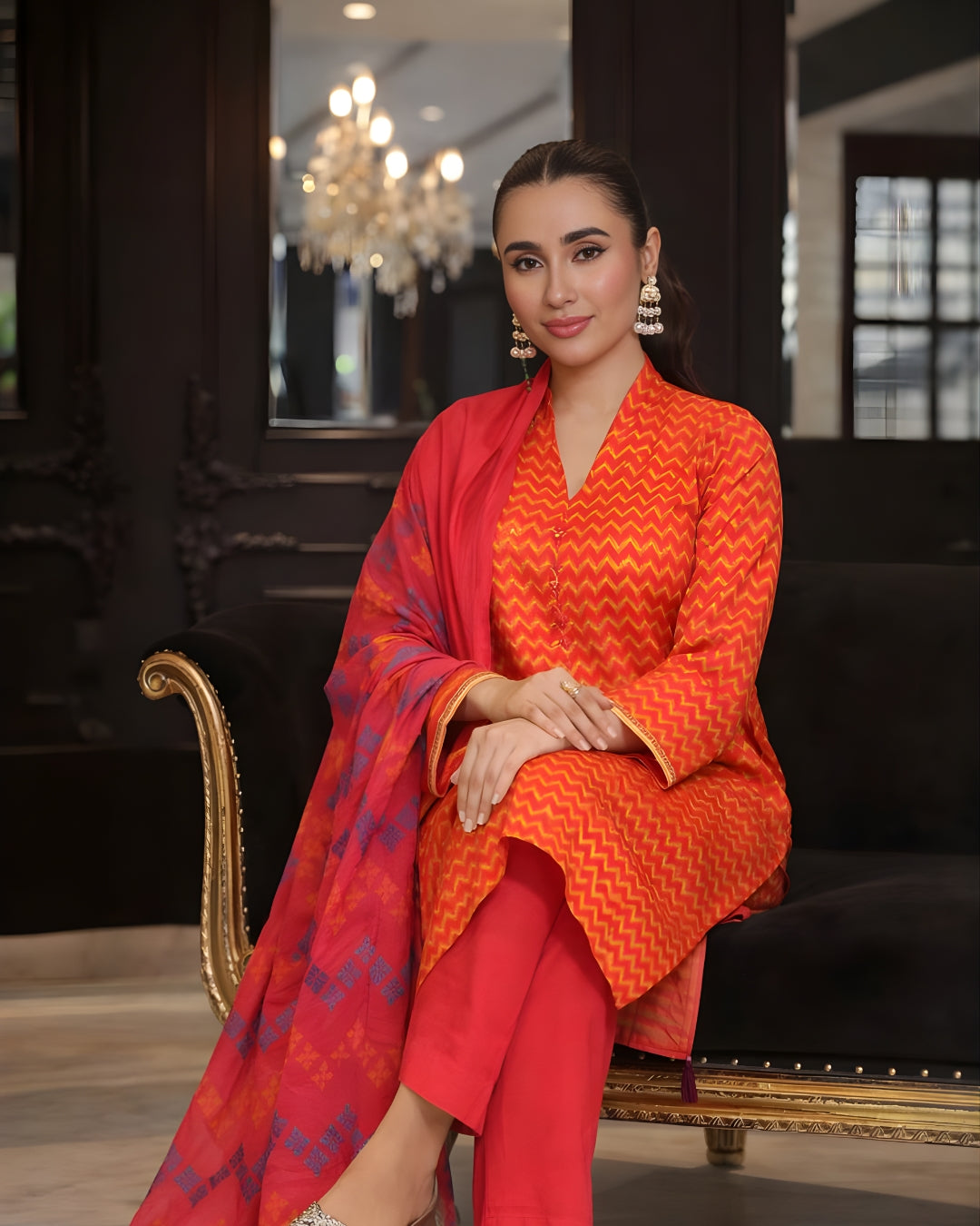 Gulnaar Wave | Jacquard 3-Piece