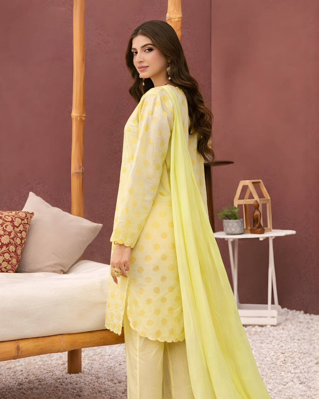 Lemon Baft | Jacquard 3-Piece