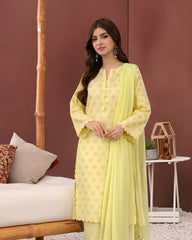 Lemon Baft | Jacquard 3-Piece