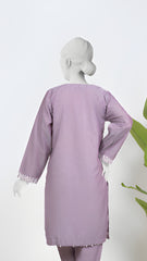 Solid Embroidered | 1-Piece RTW | Lilac