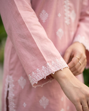 Solid Embroidered | 2-Piece RTW | Pink