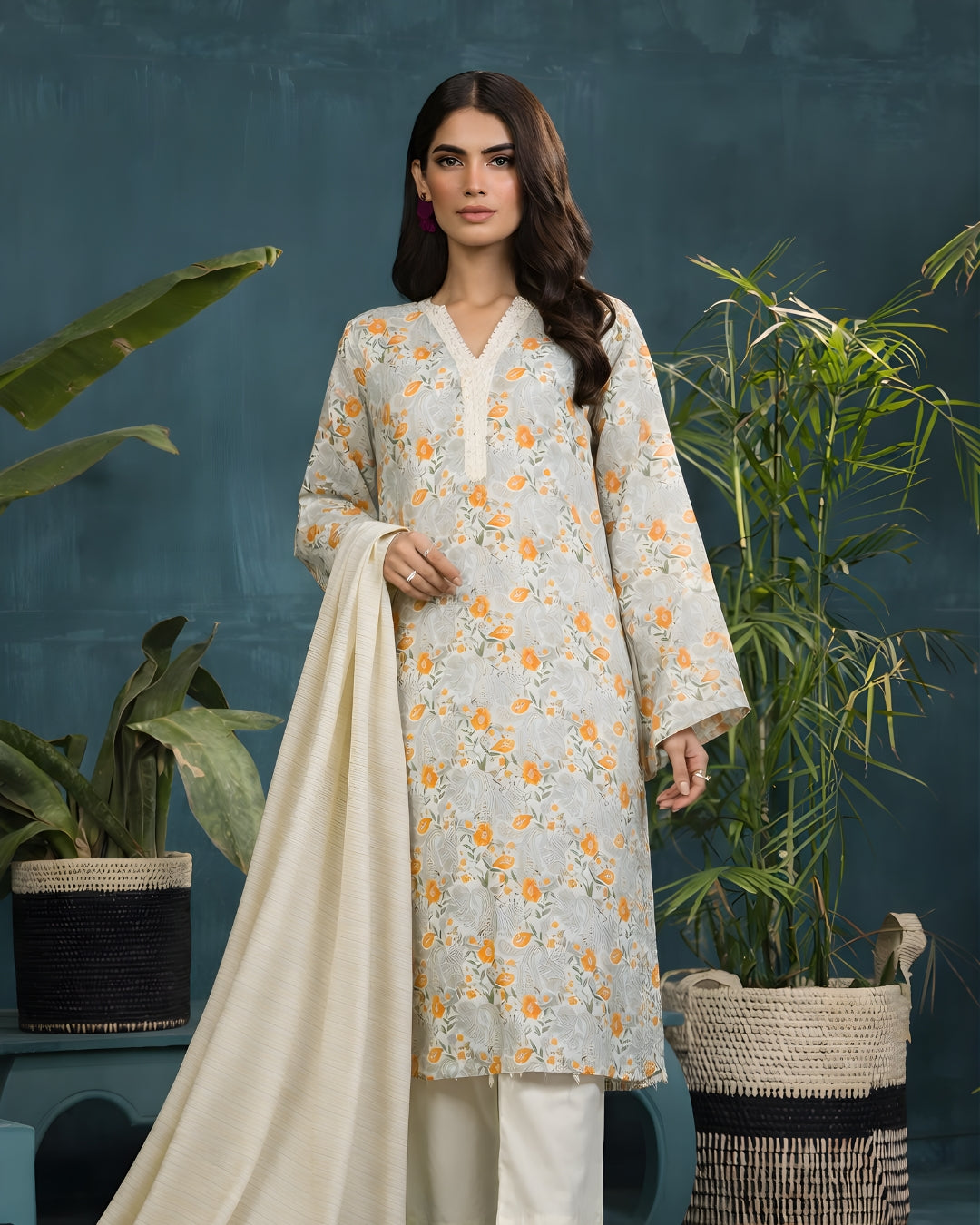 Sunehri Subah | Jacquard 3-Piece