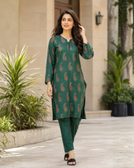 Emerald Paisley Lawn Suit | Premium 2-Piece Unstitched Summer Collection
