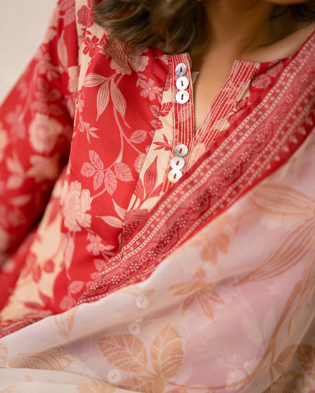Antique White - Dupatta