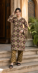 Geometric Printed Lawn Suit | Premium 2-Piece Unstitched Summer Collection
