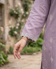 Solid Embroidered | 2-Piece RTW | Lilac